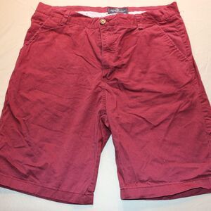 Men's Red and Burgundy Shorts